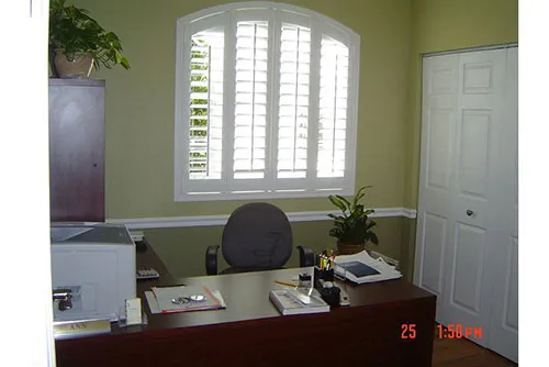 desk in an office