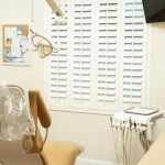 back view of treatment chair