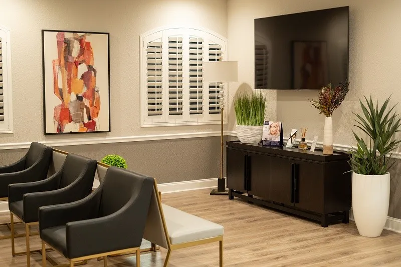 Lobby seating area