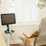 Treatment chair with scanner display